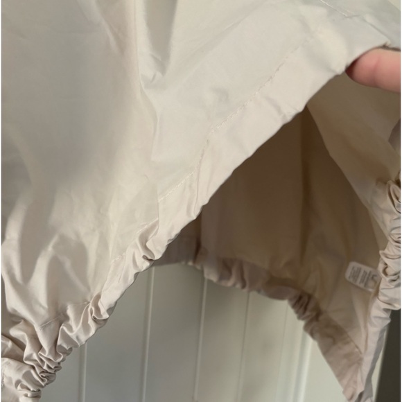 NWT Lulus Coolest Cutie Beige Short Sleeve Drawstring Crop Top - Picture 9 of 10